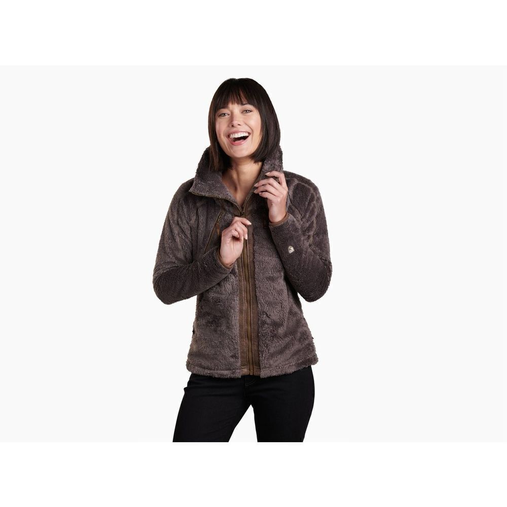 Kühl Breen Born In The Mountain Stowaway Hood Flight Fleece Jacket Size Small